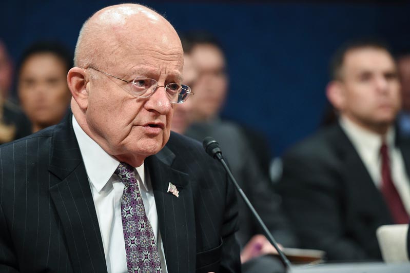 James Clapper testifying before Congress