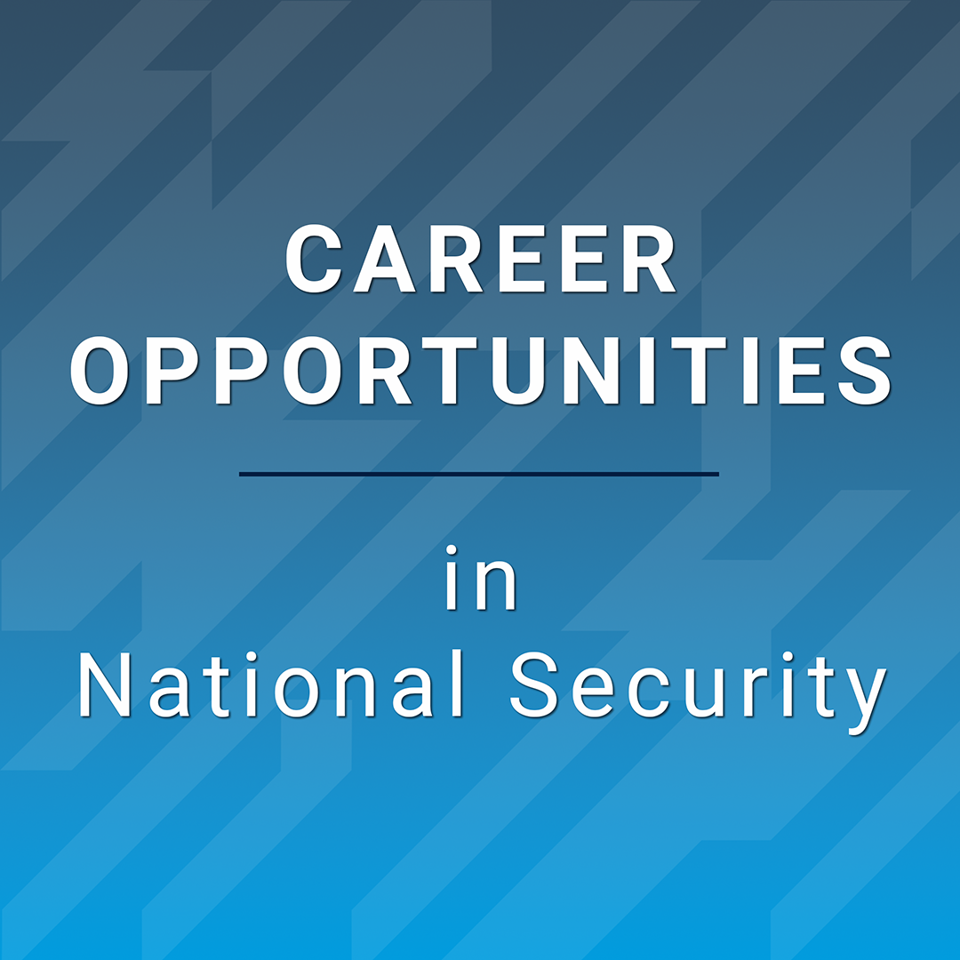 career opportunities in national security